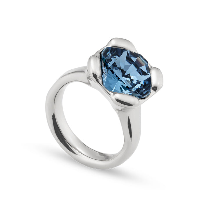 UNOde50 Rock n' Blue Silver Ring