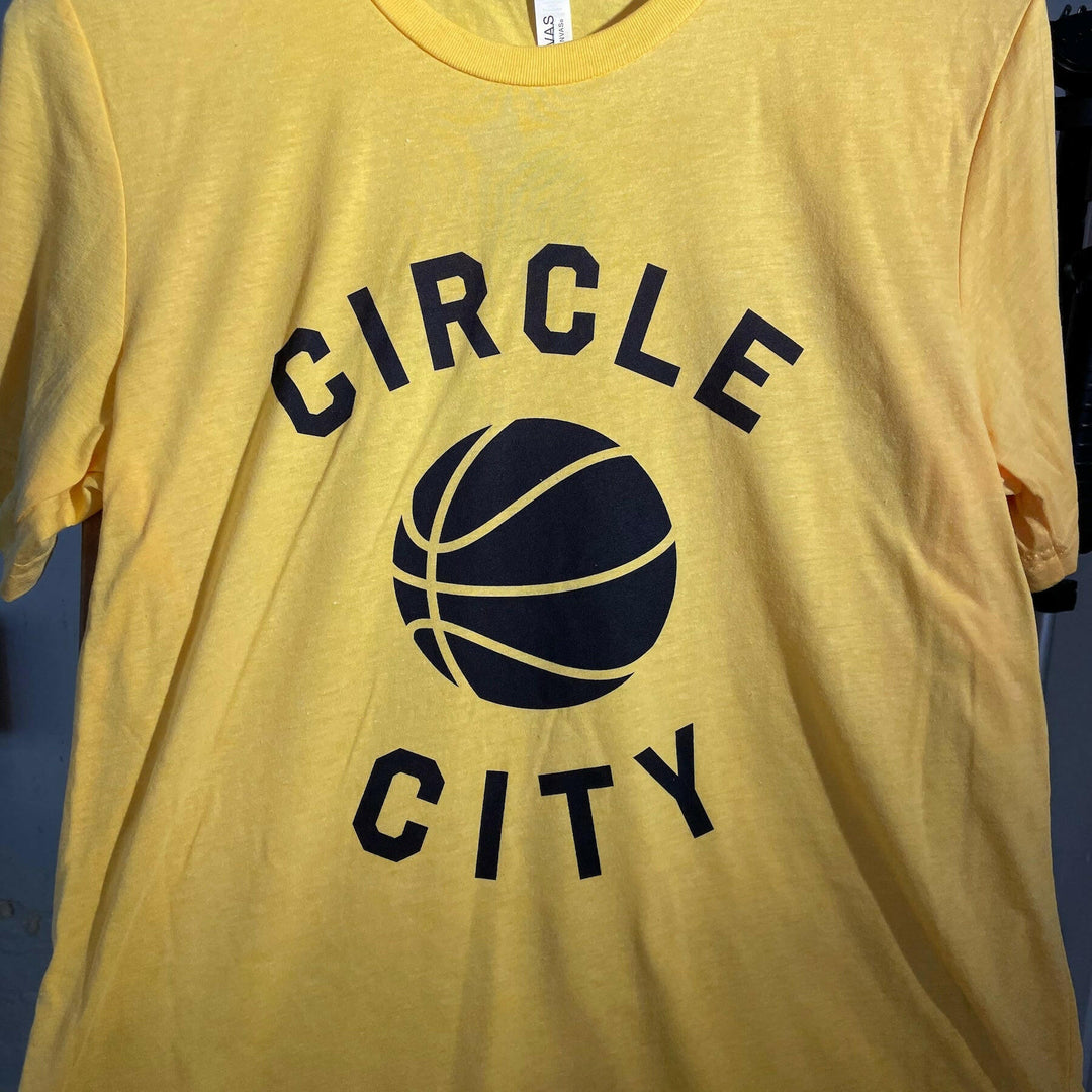 Circle City Basketball Gold Out Unisex Triblend T-shirt | Artisans.
