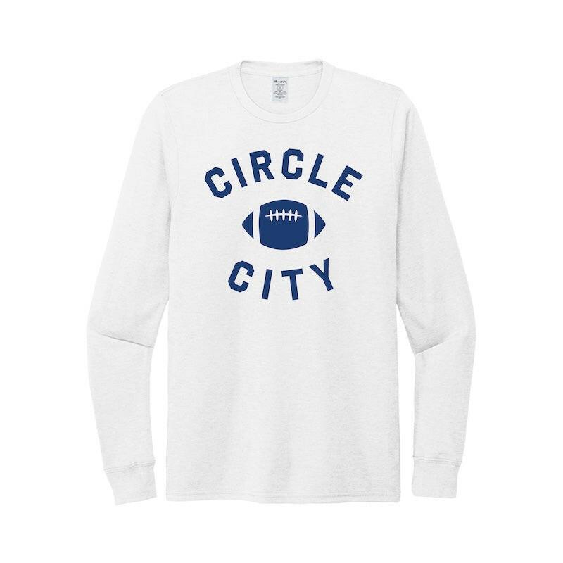 Circle City Football Unisex Long Sleeve Eco Tri-blend T-shirt | Artisans.