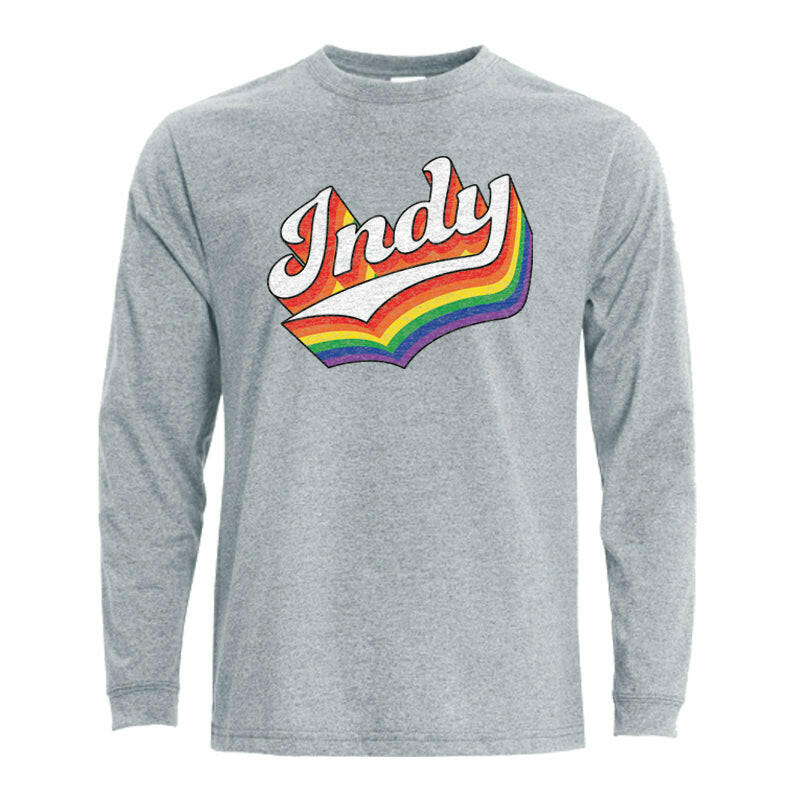 Indy Rainbow Unisex Long Sleeve Eco T-shirt | Artisans.