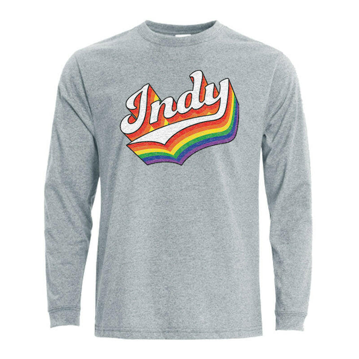 Indy Rainbow Unisex Long Sleeve Eco T-shirt | Artisans.