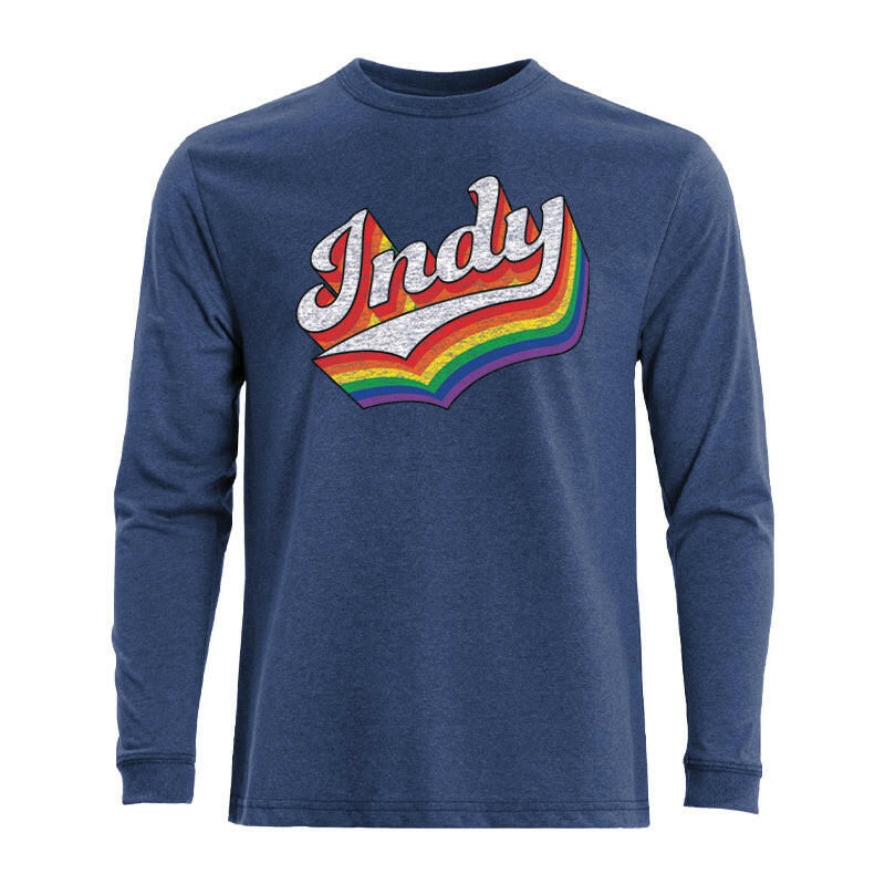 Indy Rainbow Unisex Long Sleeve Eco T-shirt | Artisans.
