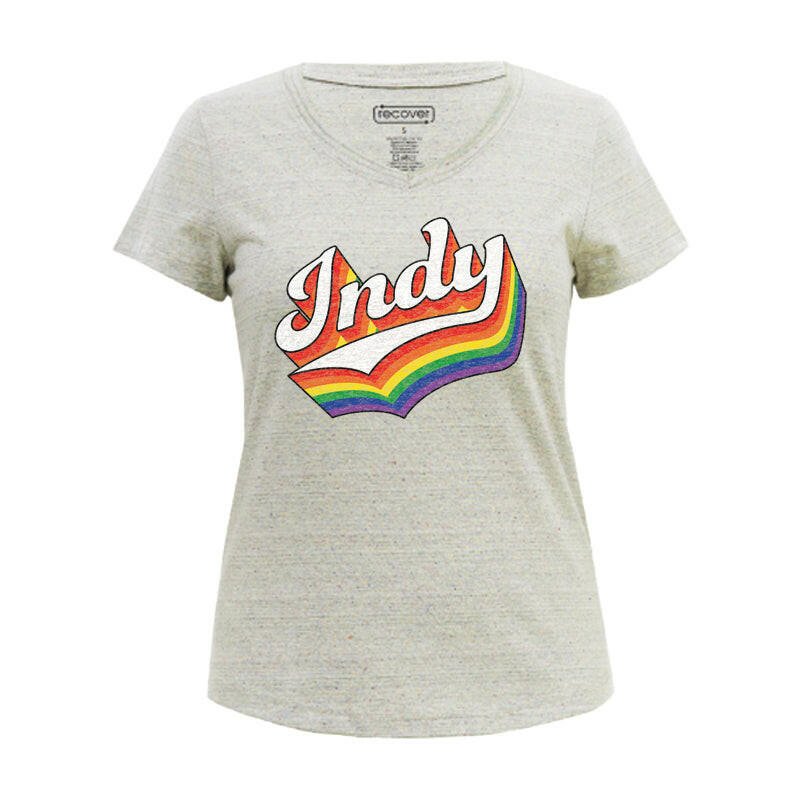 Indy Rainbow Women's Eco T-shirt | Artisans.