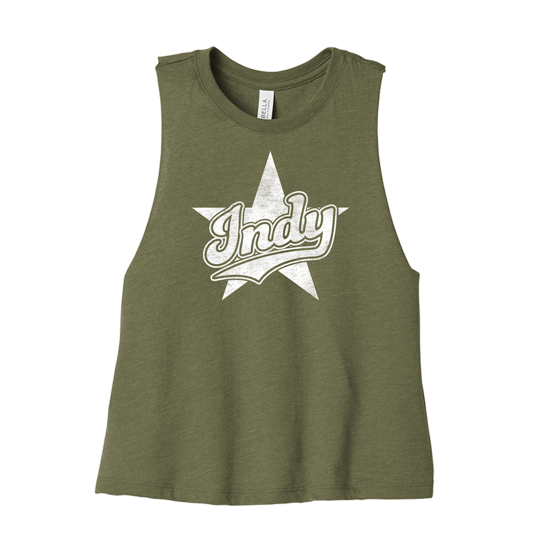 Indy Star Racerback Women's Cropped Tank | Artisans.