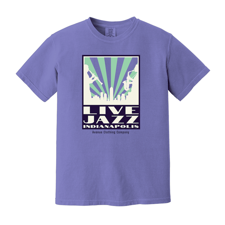 Live Jazz Indy Unisex Garment-Dyed Cotton T-shirt | Artisans.