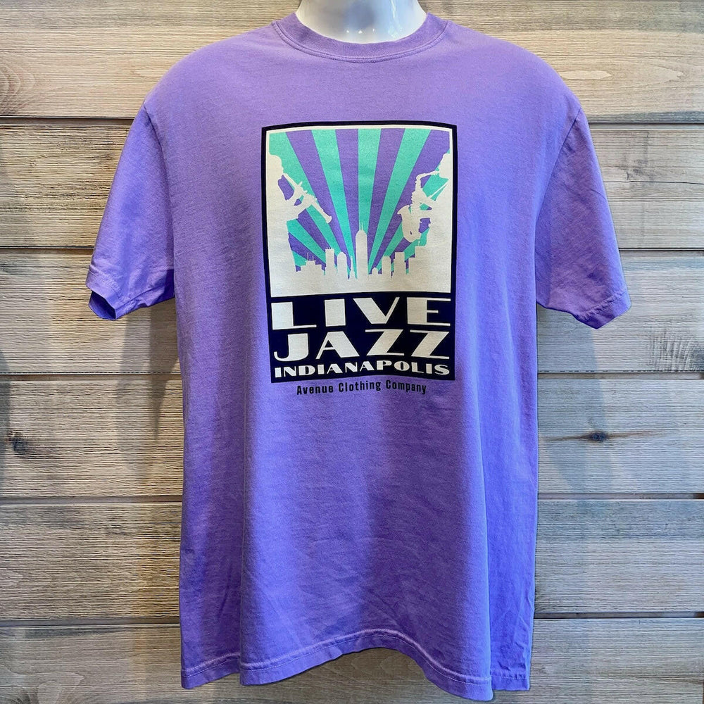 Live Jazz Indy Unisex Garment-Dyed Cotton T-shirt | Artisans.