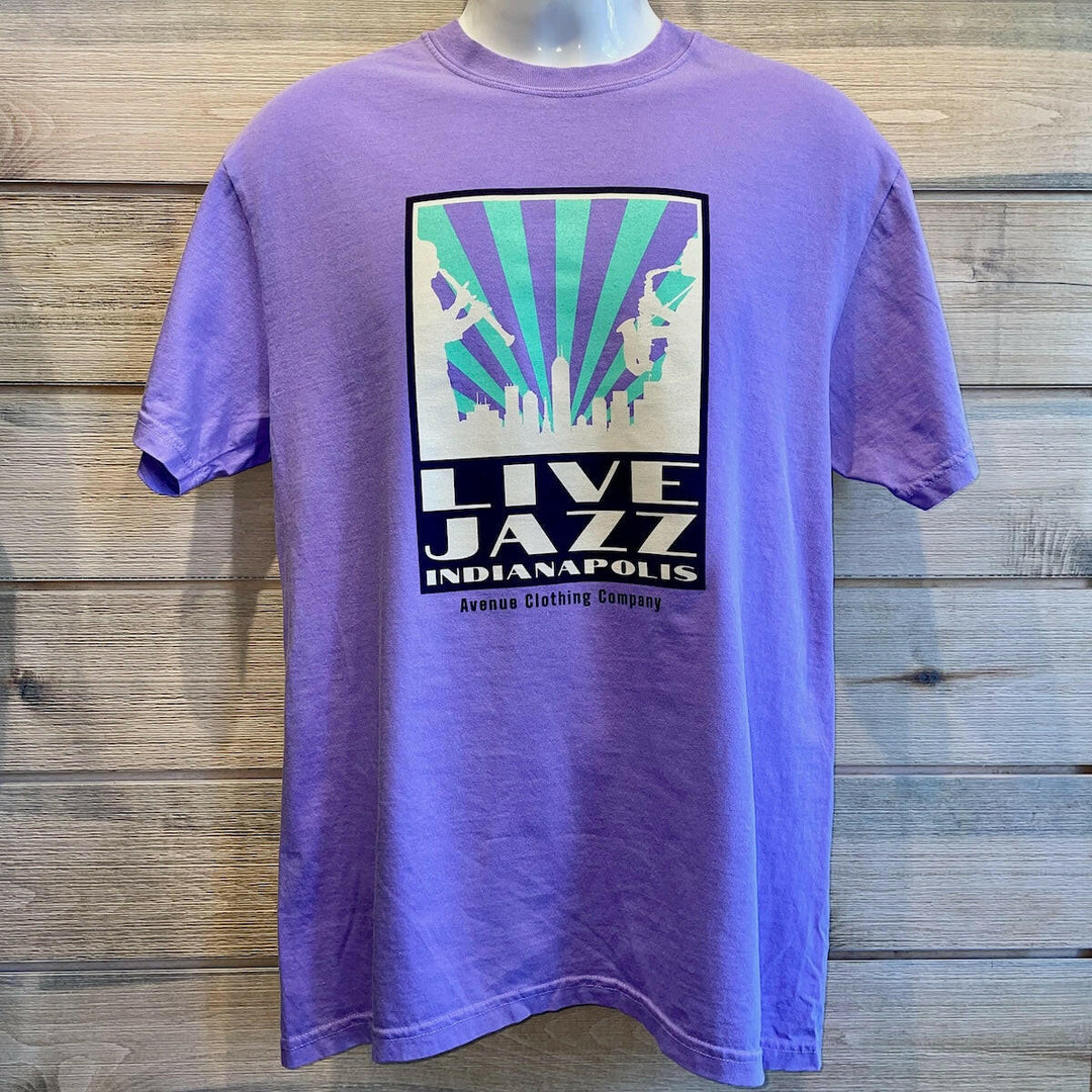 Live Jazz Indy Unisex Garment-Dyed Cotton T-shirt | Artisans.