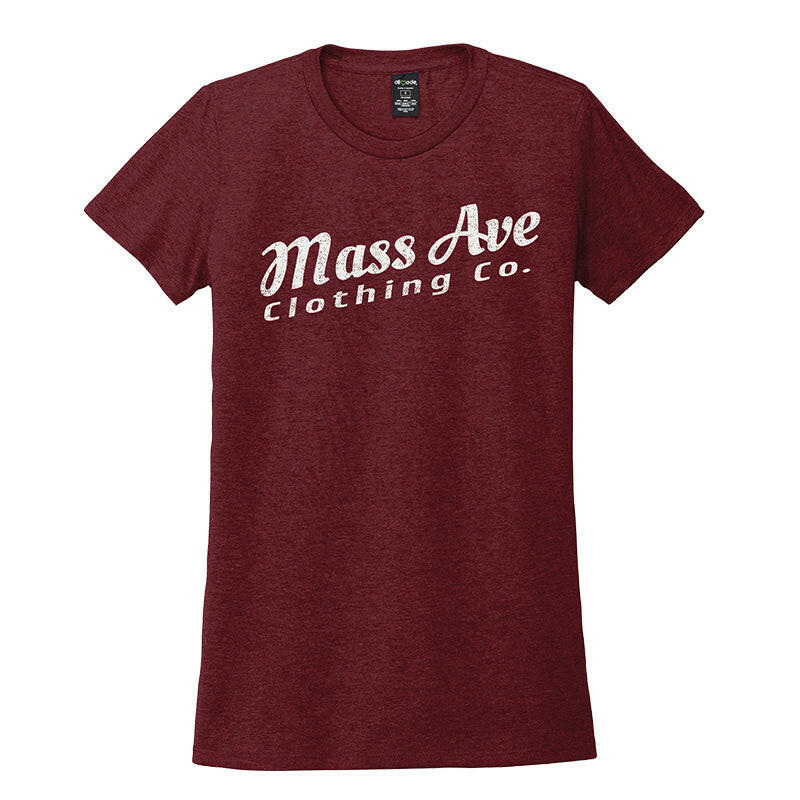Mass Ave Clothing Co. Cream Logo Women's Eco Tri-blend T-shirt | Artisans.