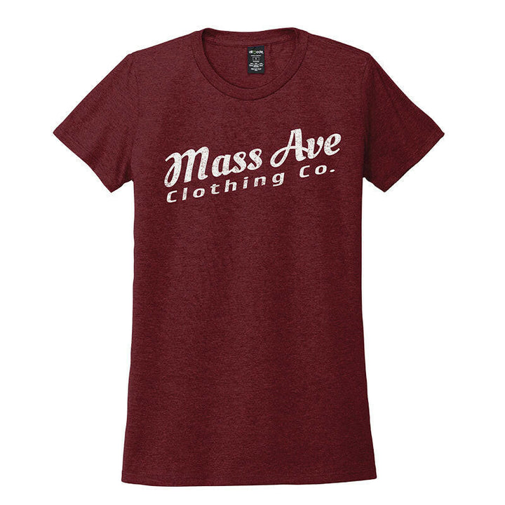 Mass Ave Clothing Co. Cream Logo Women's Eco Tri-blend T-shirt | Artisans.