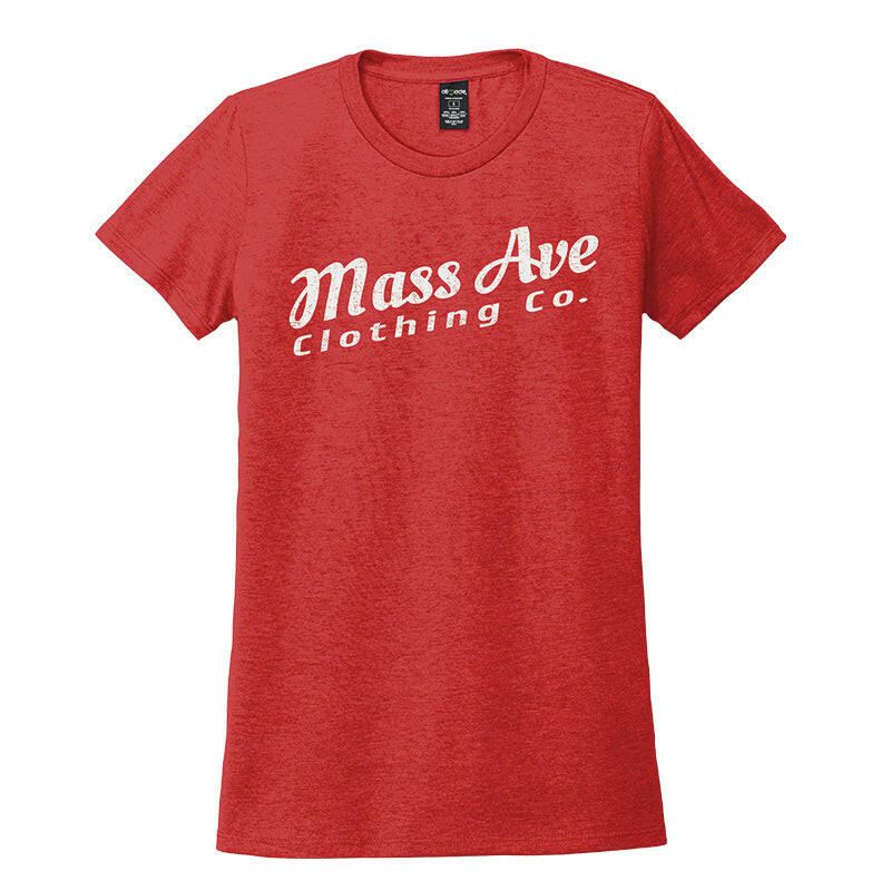 Mass Ave Clothing Co. Cream Logo Women's Eco Tri-blend T-shirt | Artisans.