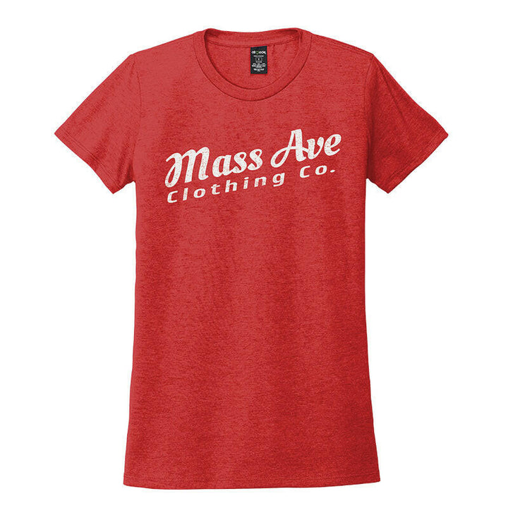 Mass Ave Clothing Co. Cream Logo Women's Eco Tri-blend T-shirt | Artisans.