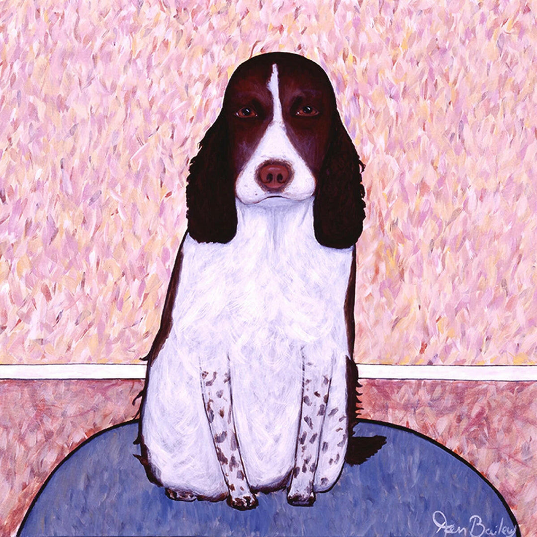Springer Spaniel "Patience" Whimsical Limited Edition Print | Artisans.