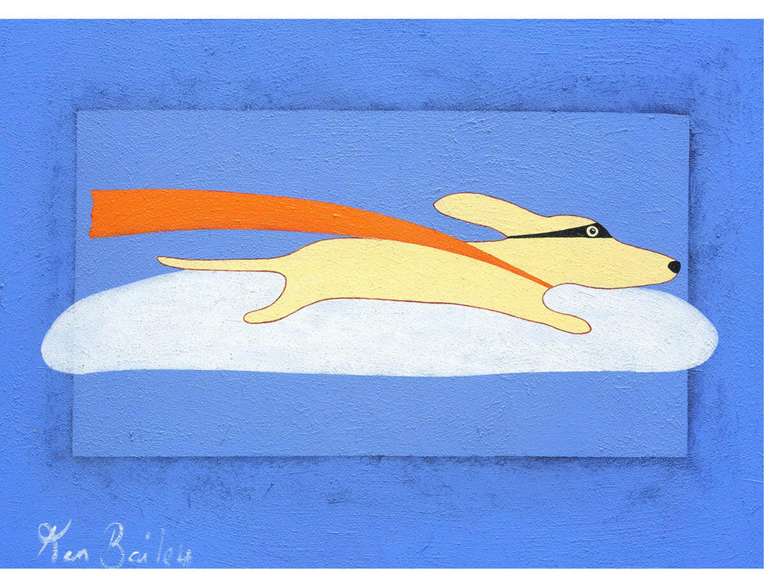 Super Dog Whimsical Limited Edition Print | Artisans.