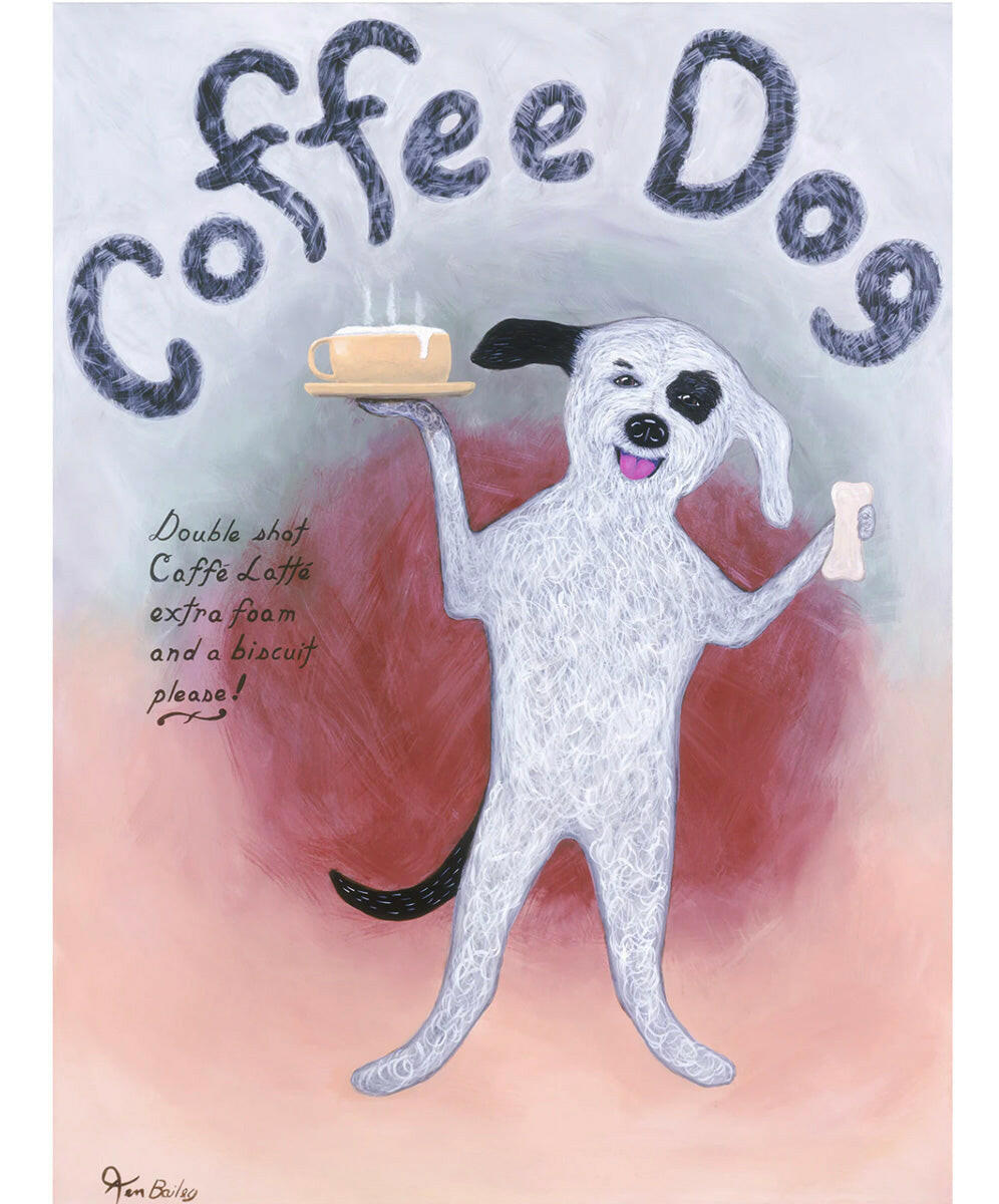 Terrier Coffee Dog Limited Edition Print | Artisans.