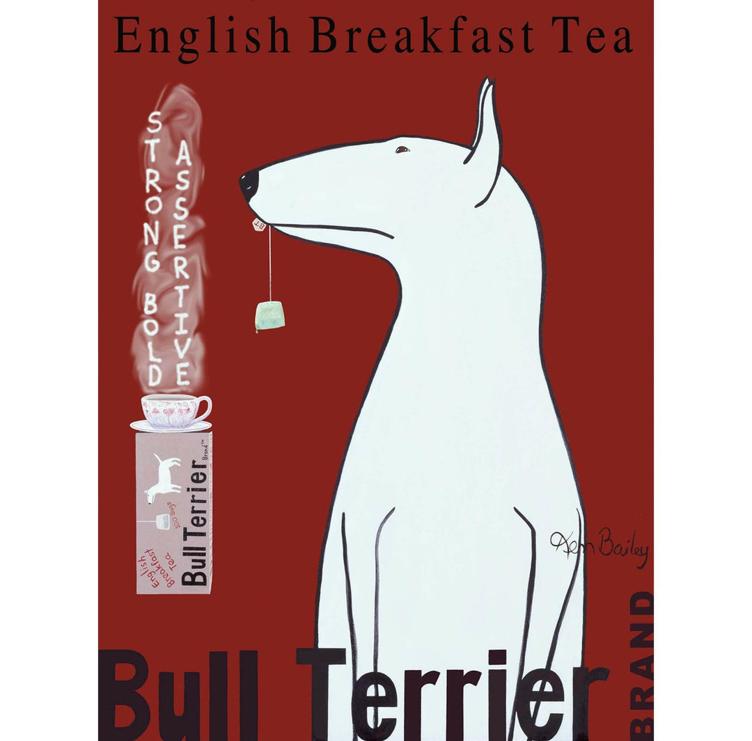 Bull Terrier English Breakfast Tea Limited Edition Print | Artisans.