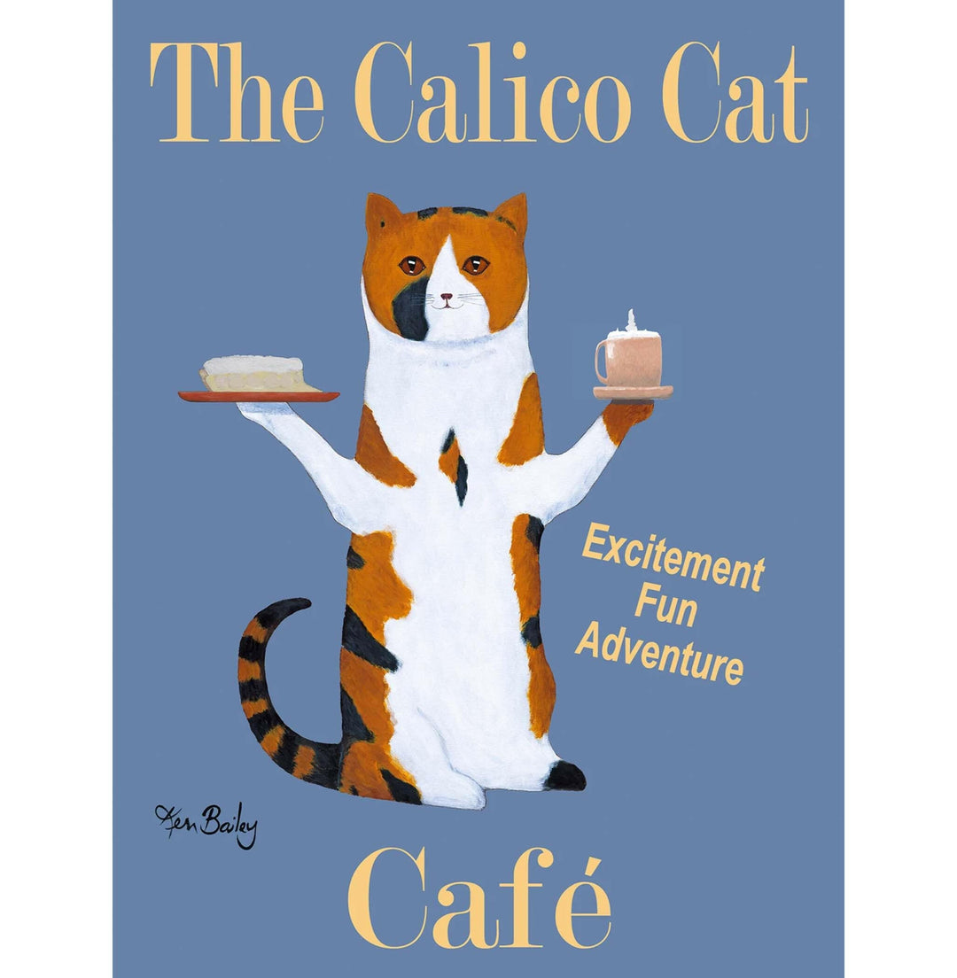 Calico Cat Café Limited Edition Print | Artisans.