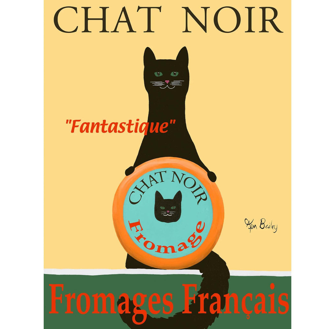 Chat Noir Fromages Fantastique Limited Edition Print | Artisans.