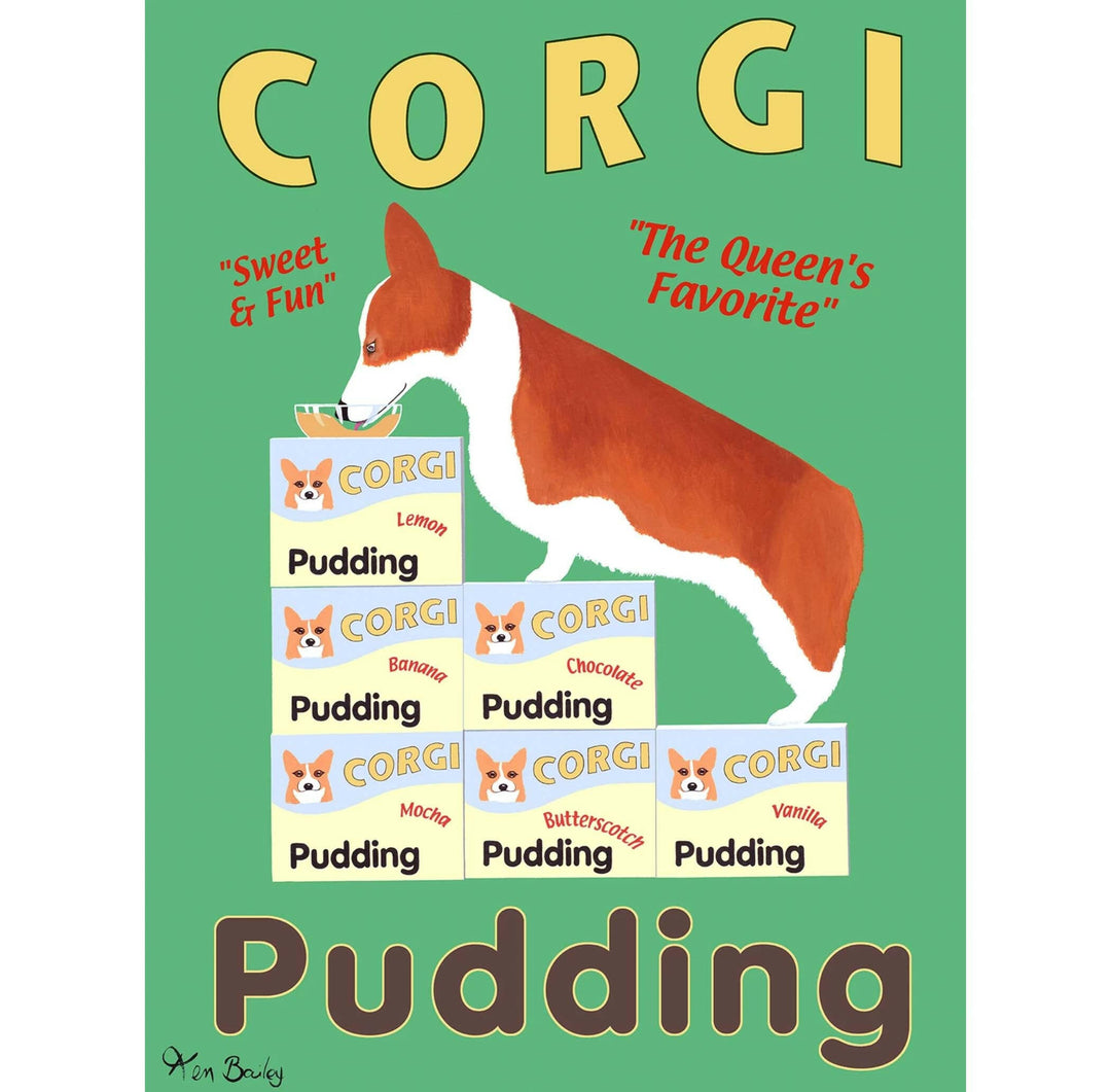 Corgi Pudding Limited Edition Print | Artisans.