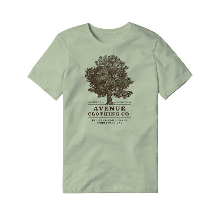 Indiana Oak Tree Unisex 100% Organic Cotton T-shirt | Artisans.