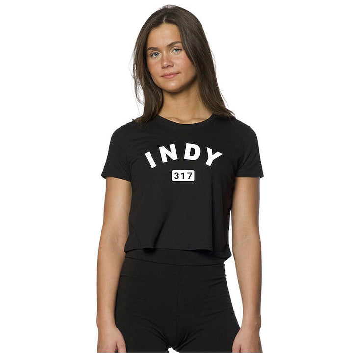 Indy 317 Women's Crop Top Duoblend T-shirt | Artisans.