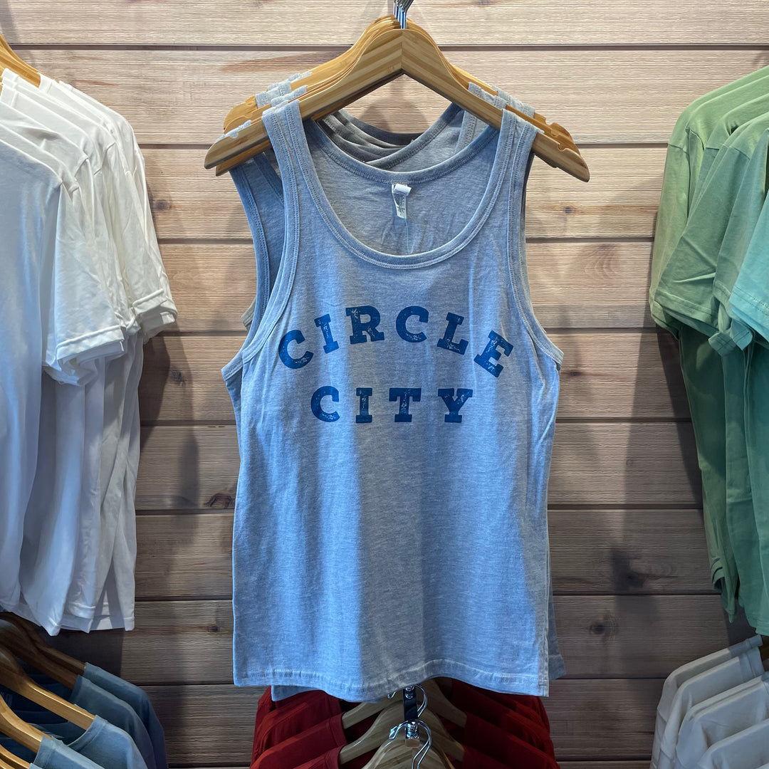 Circle City Half Round Unisex Blend Tank Top | Artisans.