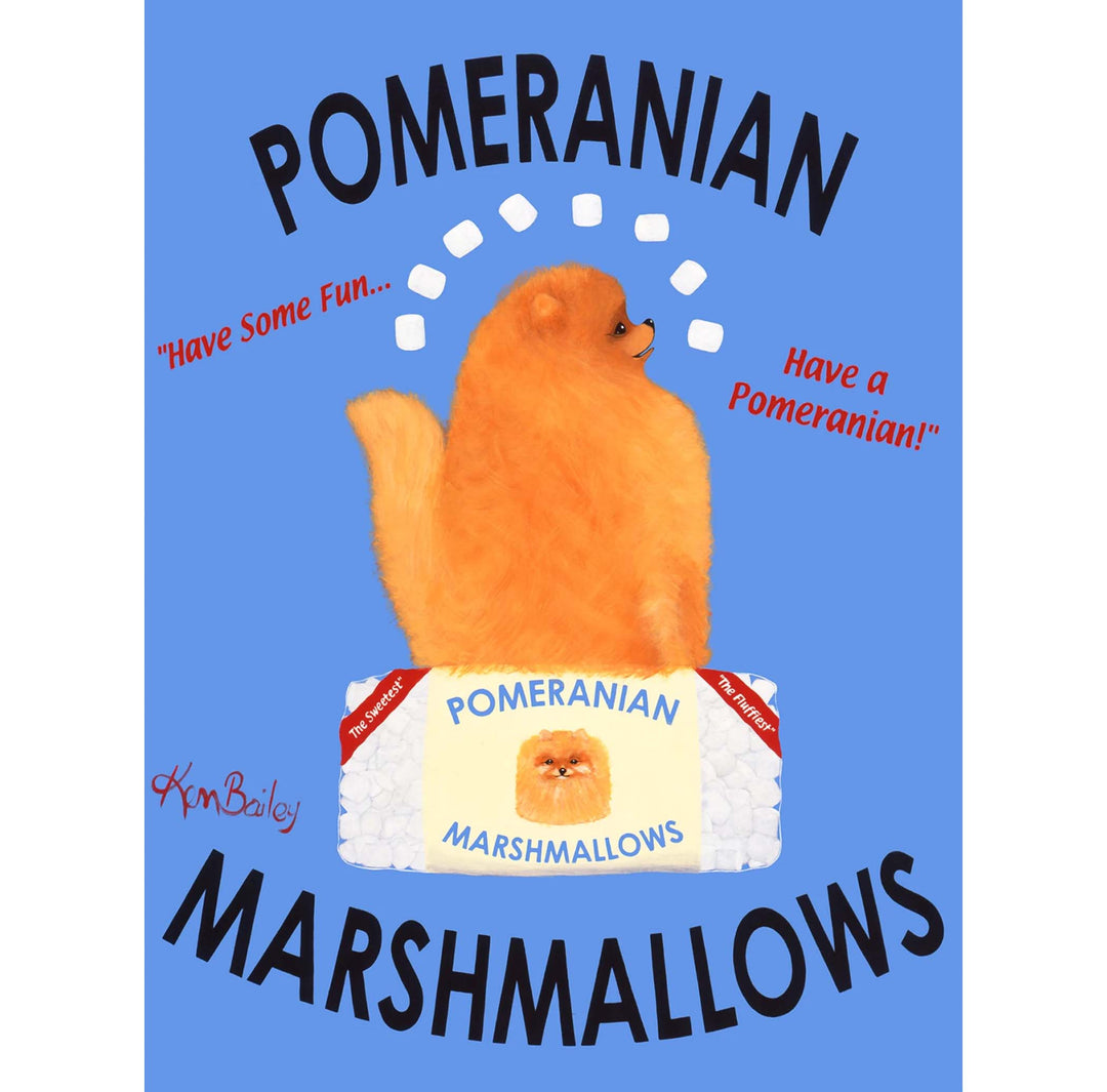 Pomeranian Marshmallows Limited Edition Print