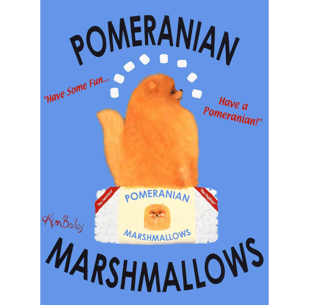 Pomeranian Marshmallows Limited Edition Print | Artisans.