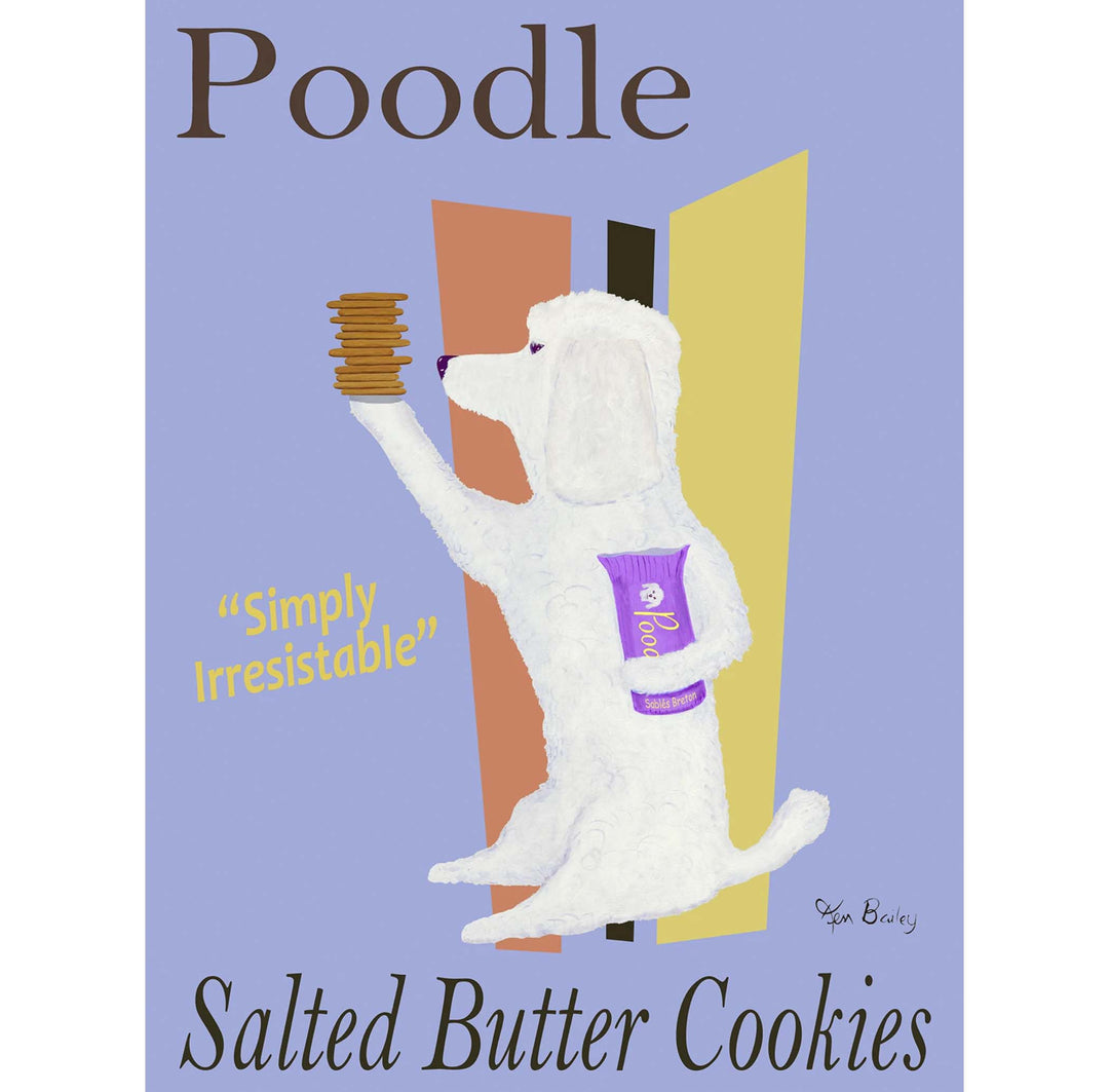 Poodle Salted Butter Cookies Limited Edition Print