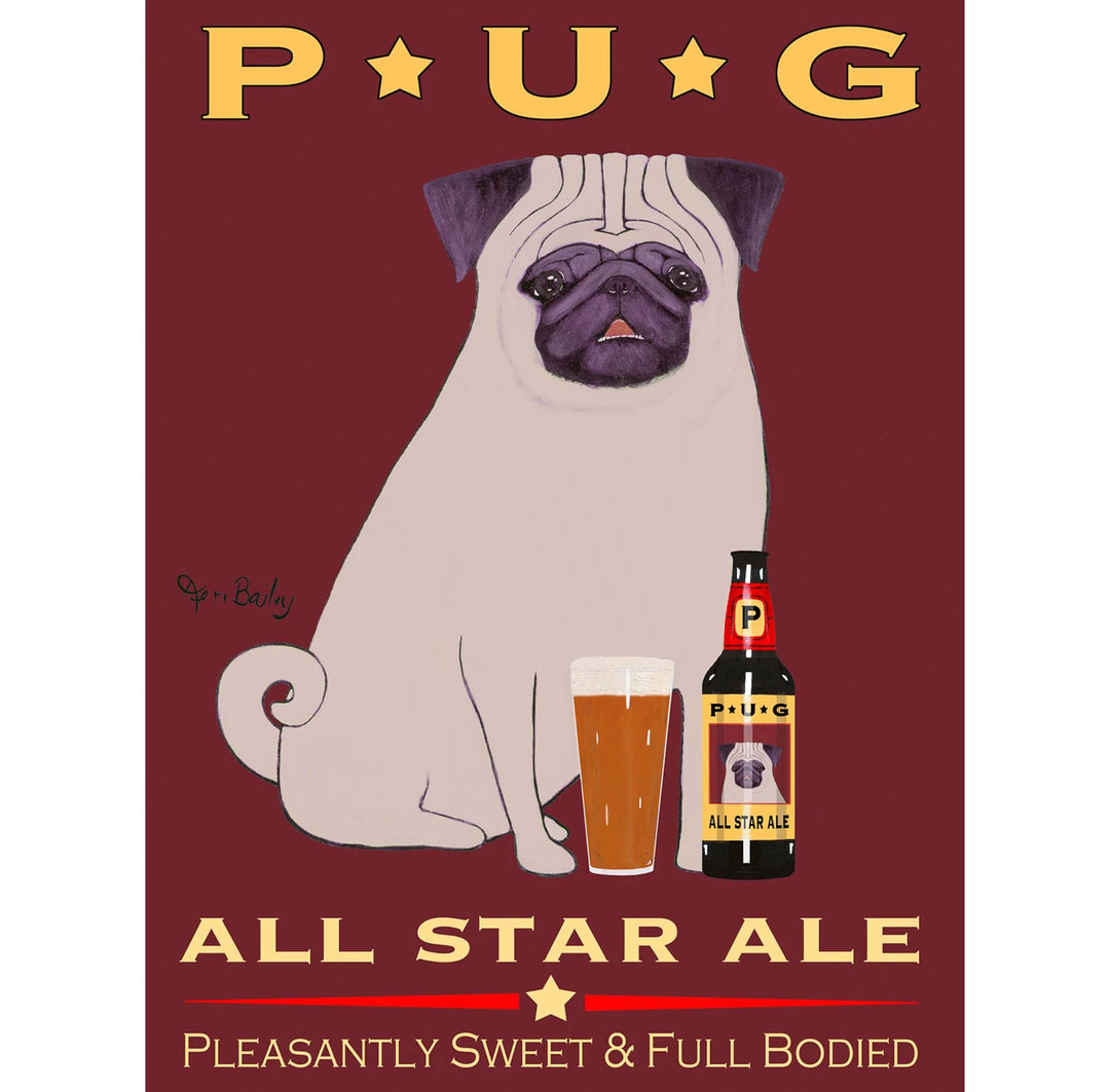 Pug All Star Ale Limited Edition Print