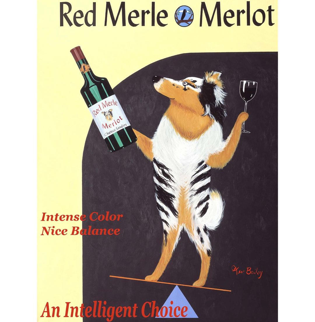 Red Merle Merlot Limited Edition Print