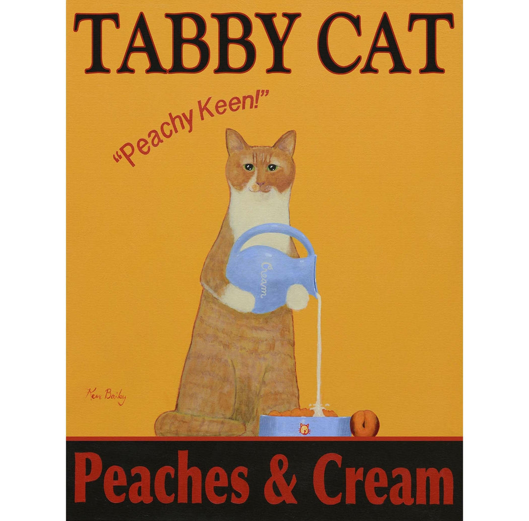 Tabby Cat Peaches and Cream Limited Edition Print | Artisans.