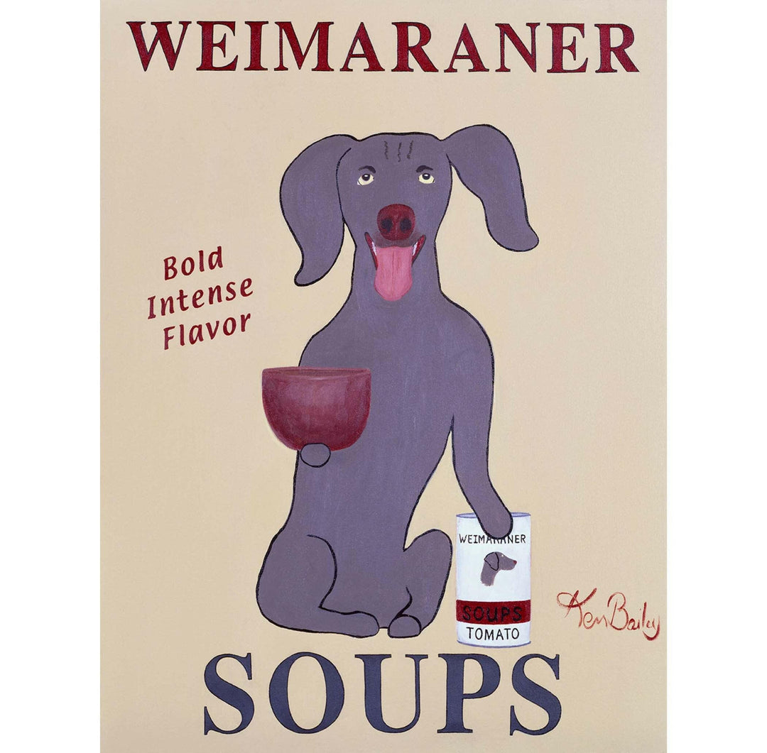 Weimaraner Soups Limited Edition Print | Artisans.