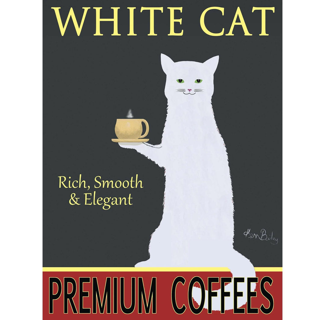 White Cat Premium Coffees Limited Edition Print | Artisans.