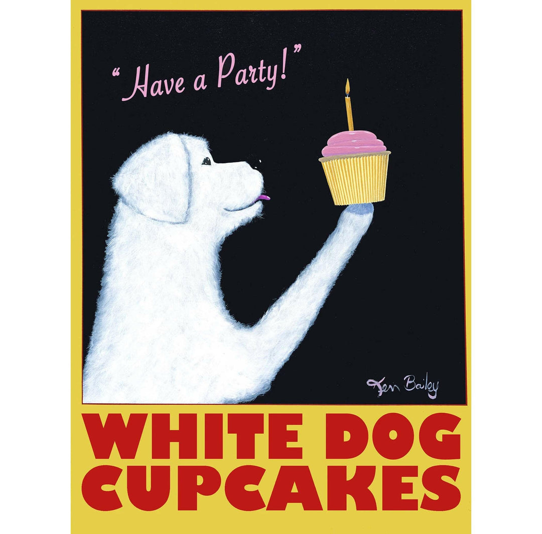White Dog Cupcakes Limited Edition Print