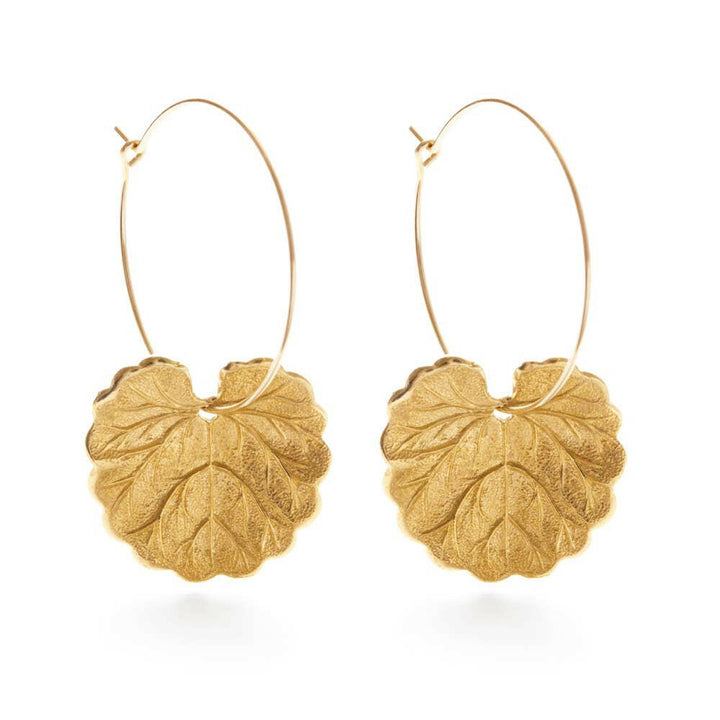 Geranium Leaf Hoops | Artisans.