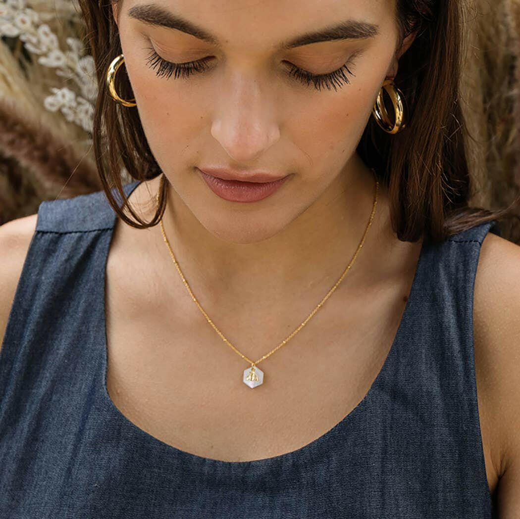 62HB | Honey Bee Necklace | Artisans.