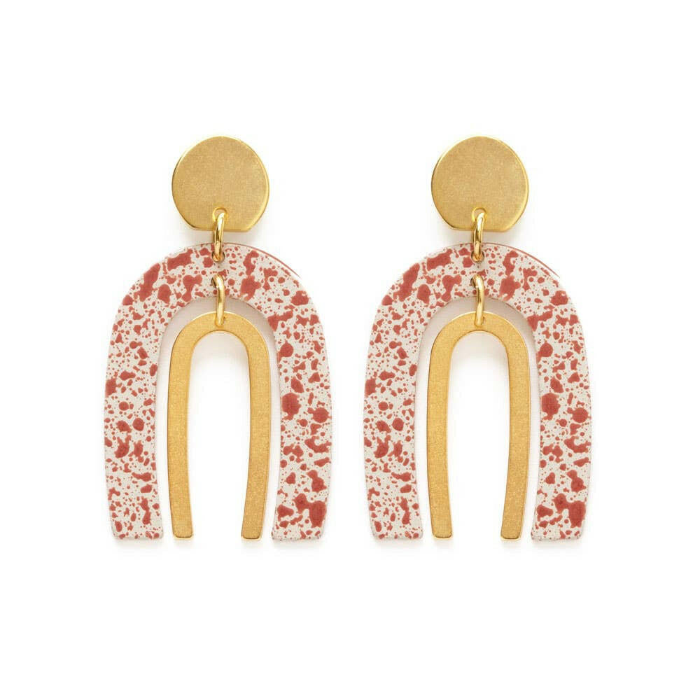 Arches Earrings - Splatter | Artisans.