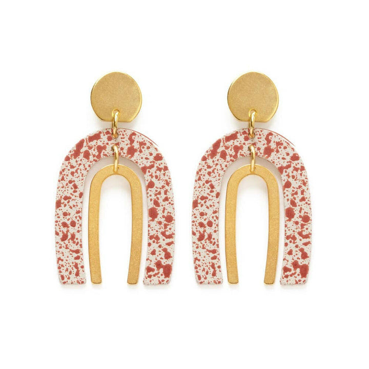 Arches Earrings - Splatter | Artisans.