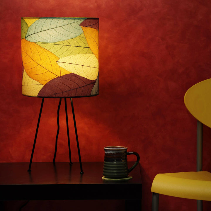 Metal Tripod Drum Table Lamp Multi | Artisans.