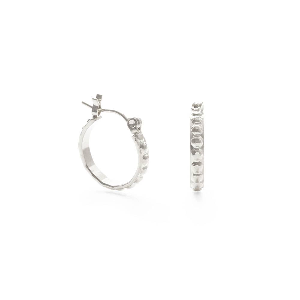 Small Vintage Beaded Hoops | Artisans.