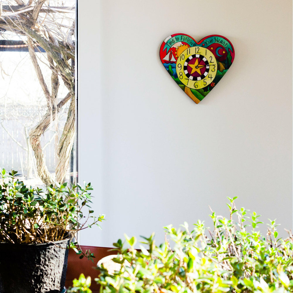 "Loving Time" Heart Clock | Artisans.