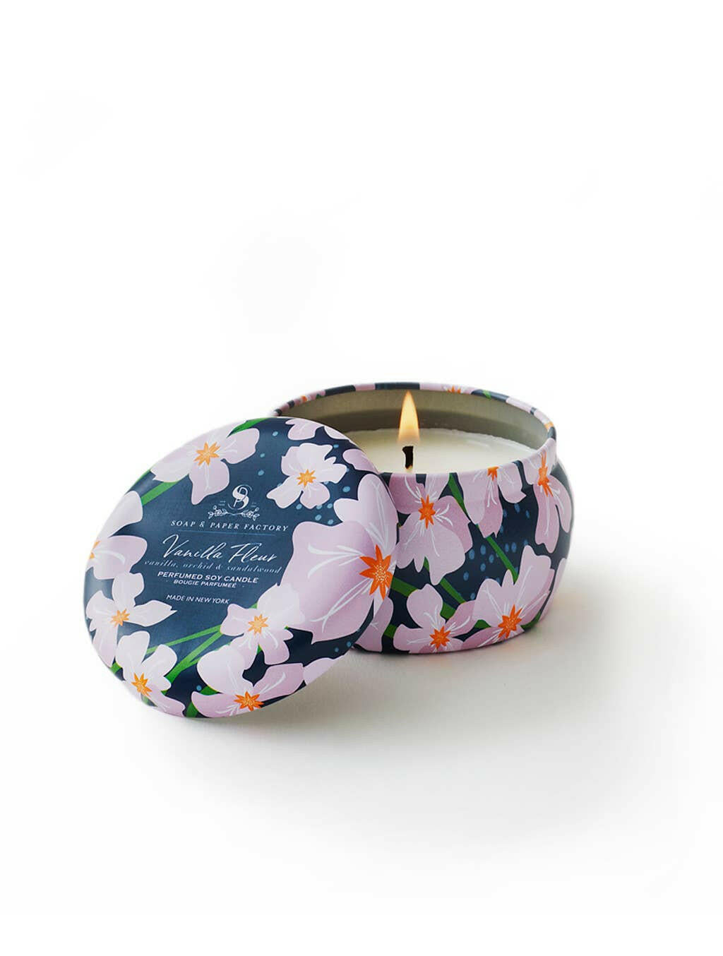 *SEE NOTES* Vanilla Fleur Small Tin Soy Candle | Artisans.