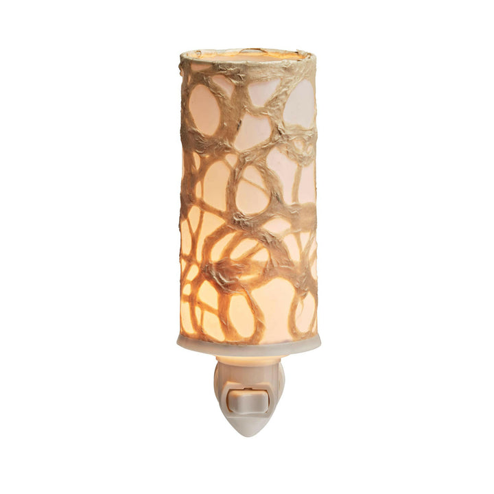 Paper Nightlight Natural, Shade Made of Handmade Paper | Artisans.