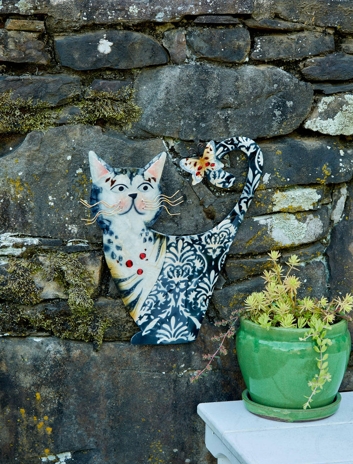 Cat Wall Decor White And Black | Artisans.