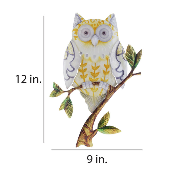 Owl Wall Decor Yellow | Artisans.