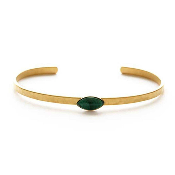 Navette Hammered Cuff | Artisans.