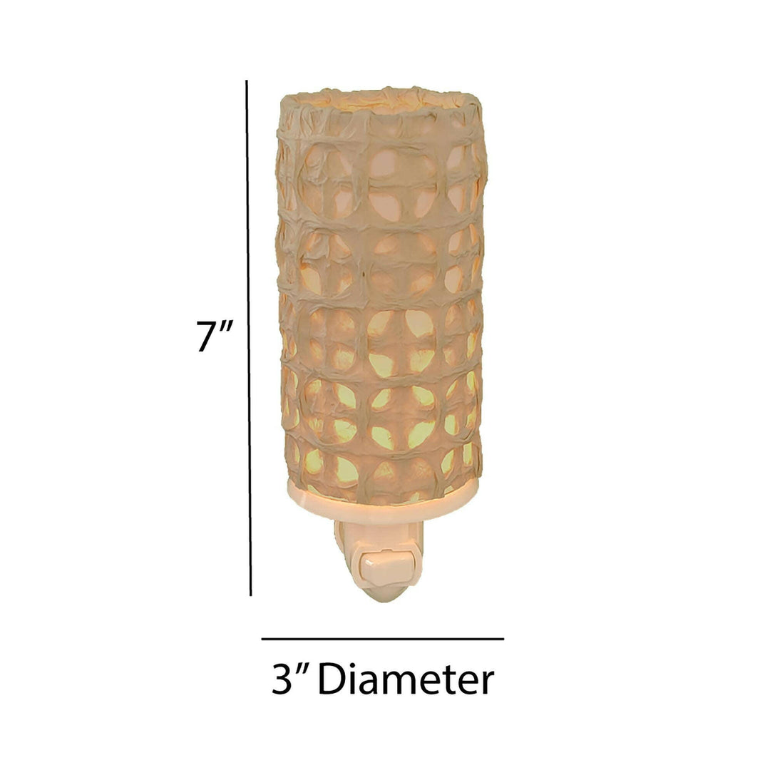 Paper Nightlight Natural, Shade Made of Handmade Paper | Artisans.
