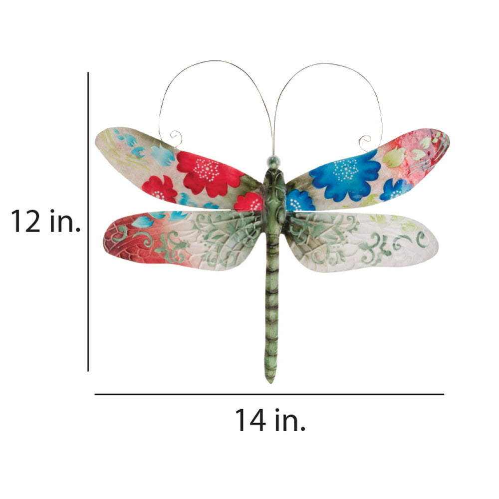 Dragonfly Wall Decor Spring Flowers | Artisans.