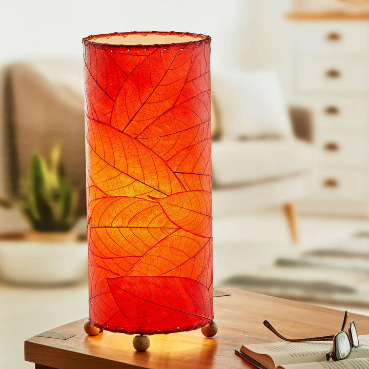 Cocoa Leaf Cylinder Red | Artisans.