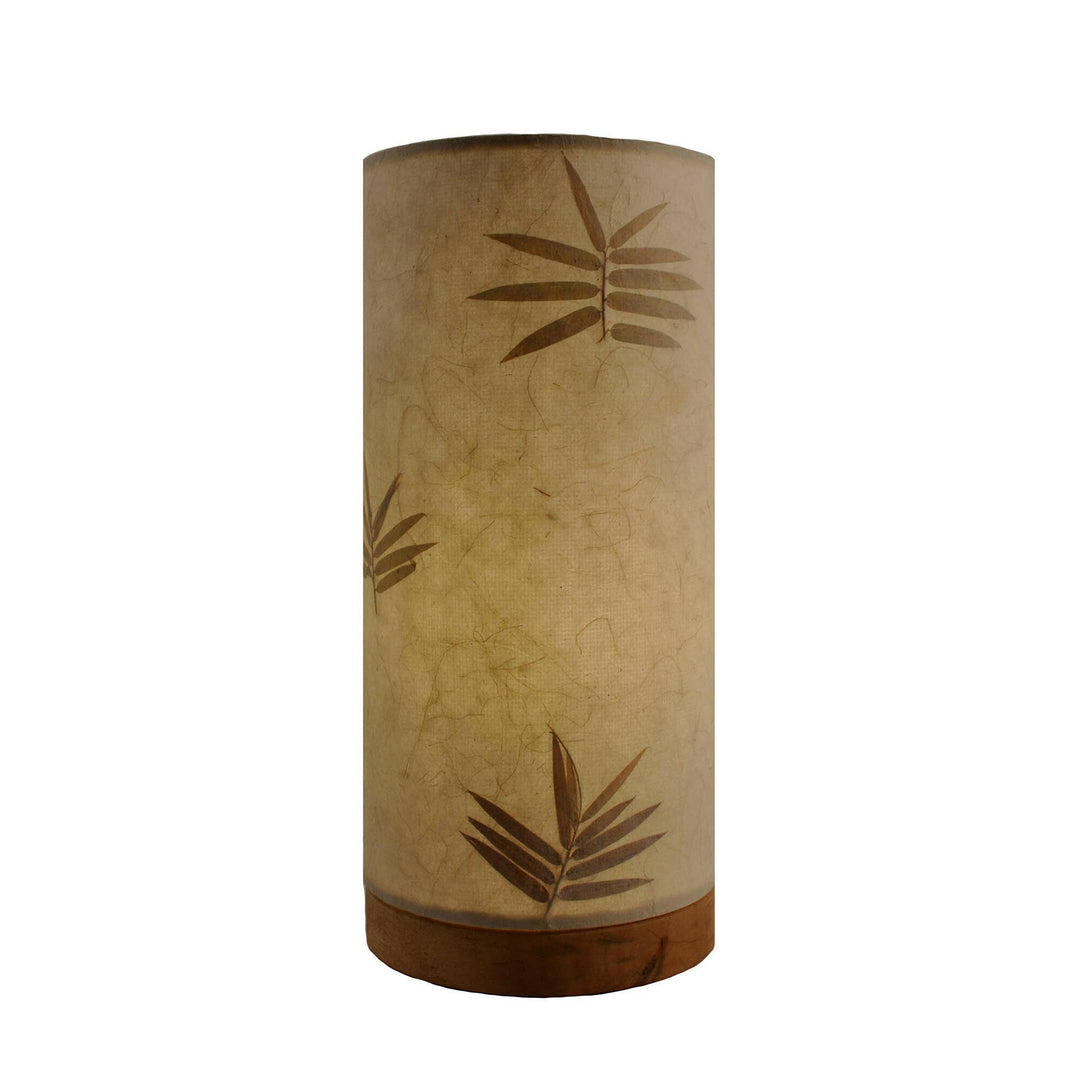 Paper Cylinder Table Lamp Natural, Handmade Paper Shade | Artisans.
